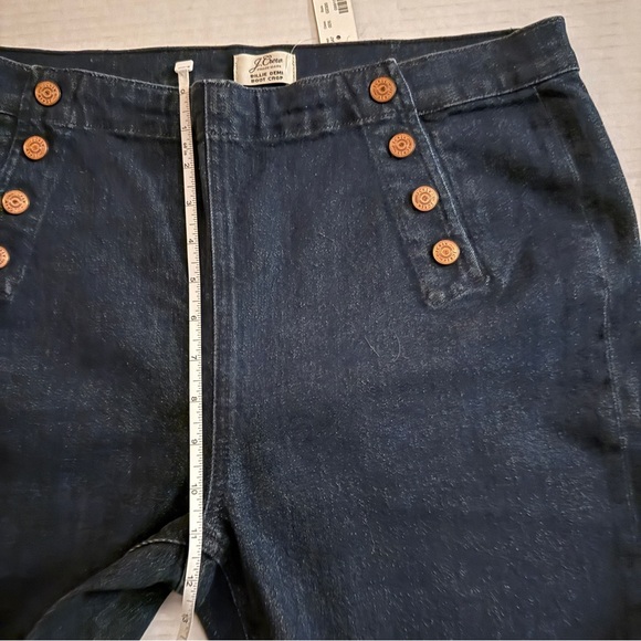 J. Crew Billie Demi Boot Crop Sailer Jeans - Picture 7 of 8
